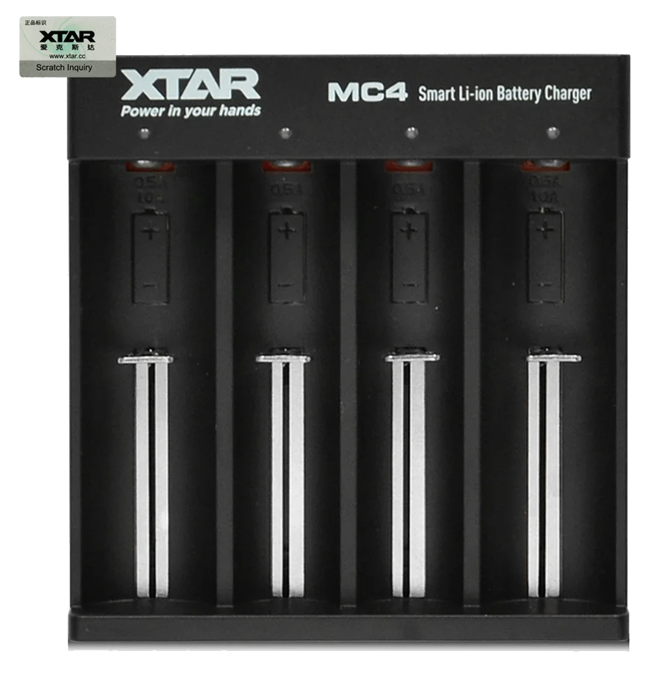 XTAR MC4 Ladegerät 4 Slots