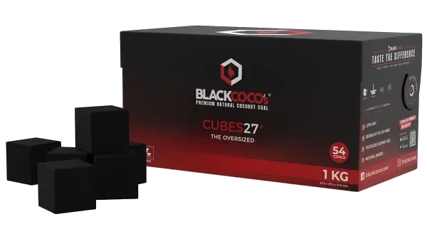 Blackcocos Cubes 27er Naturkohle aus Kokosnussschalen