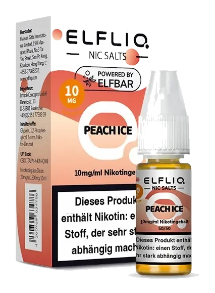 ELFLIQ Peach Ice Nikotinsalz-Liquid 10 mg
