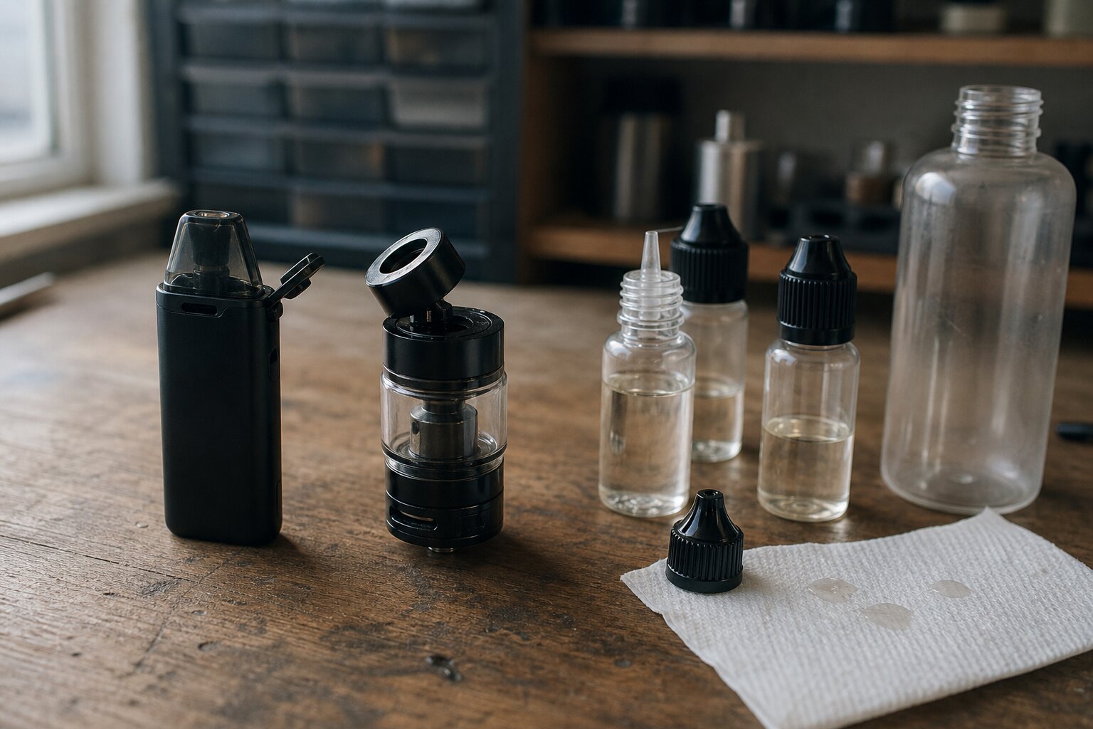 Pod wird mit Liquid aus einer Flasche befüllt – Anleitung zum richtigen Befüllen von E-Zigaretten